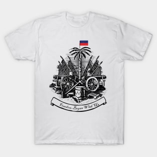 Freedom Began With Us Haitian Flag Day Independence 2023 T-Shirt